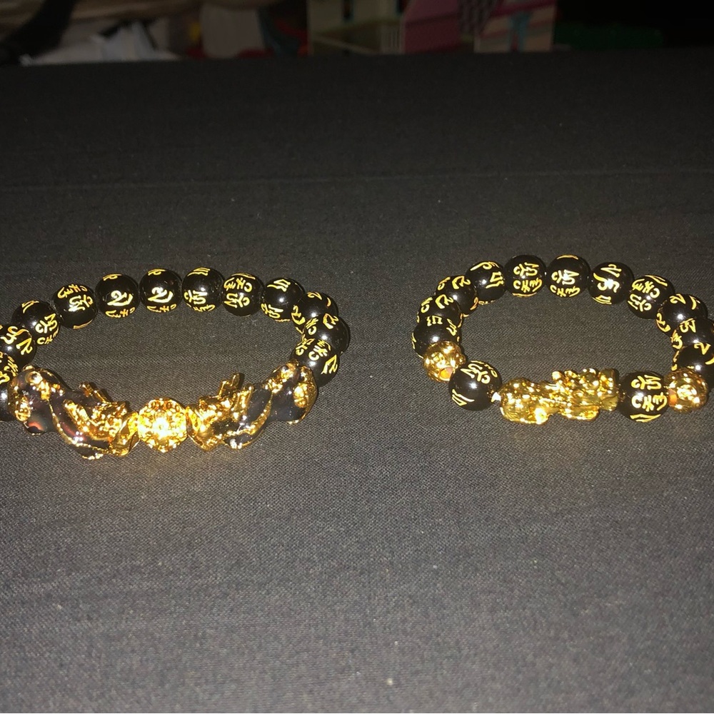 BN His & Hers Feng Shui Wealth Bracelets.  Lucky Bracelets! Lucky Chinese Dragon